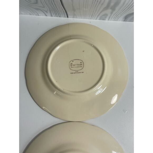 Vintage Franciscan Apple Dessert Plate 8 inches Made in USA Set of 2 - Picture 8 of 8